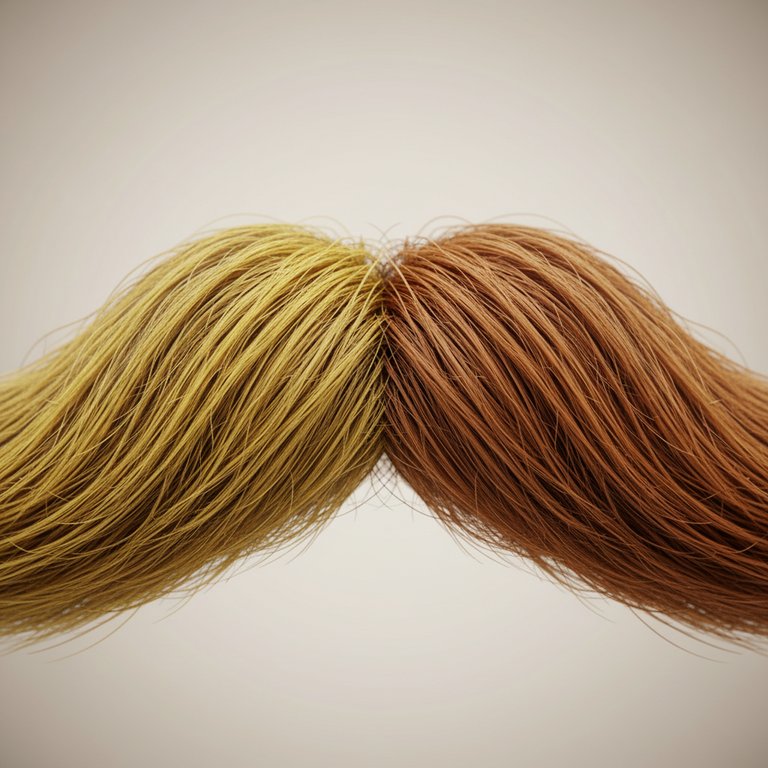 Why does my mustache turn yellow?