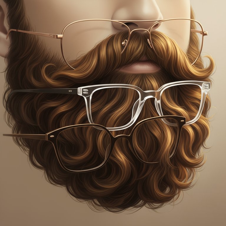 How to wear glasses comfortably with a big beard?